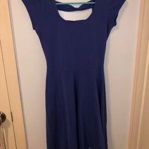 Blue Cut Out Dress